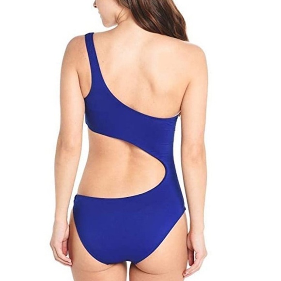 Trina Turk Blue Cut Out One Piece Swimsuit Size US 10 NWT - Picture 10 of 11